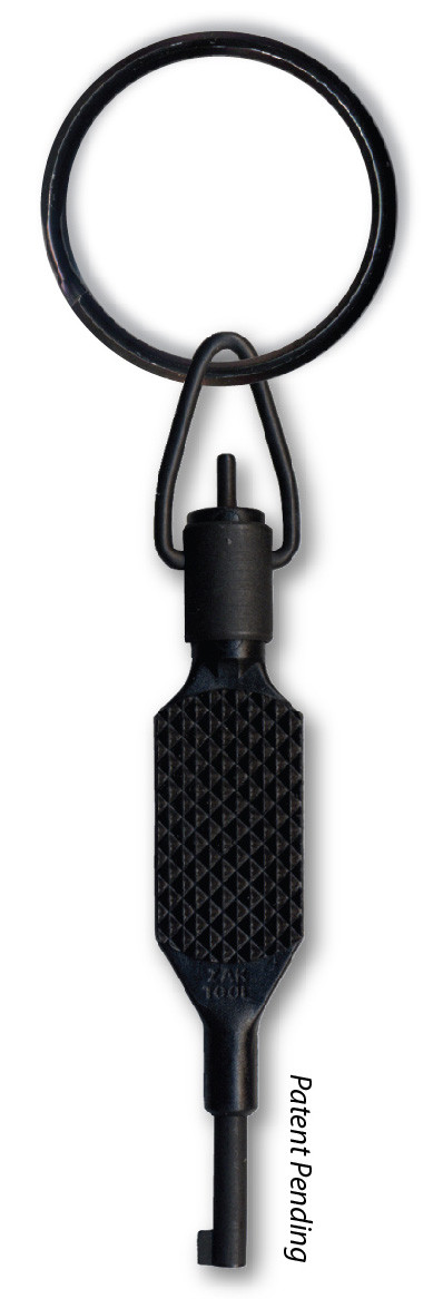 ZT9P Knurled Flat Grip Swivel Key – Polymer-Black – Zak Tools