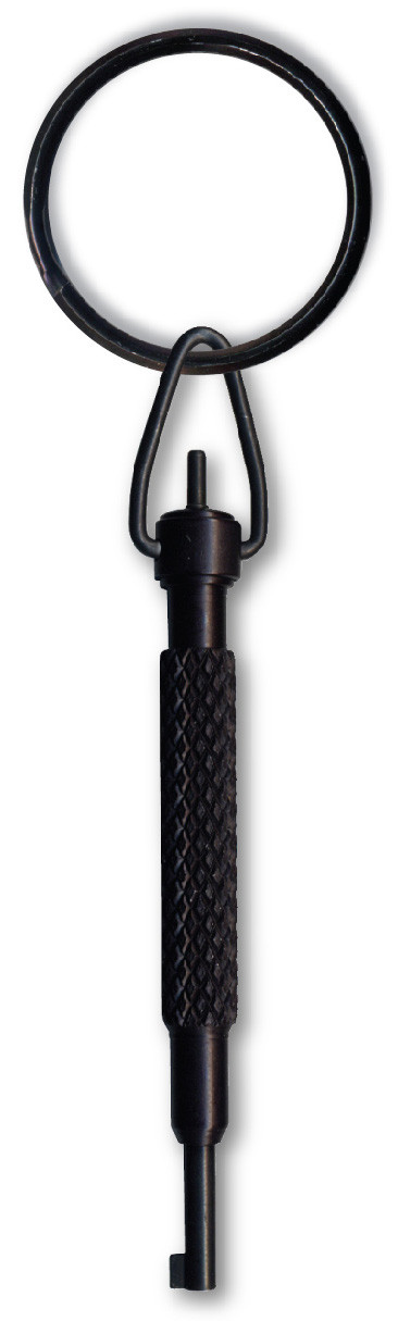Black Polymer ZAK Tool ZT9P Knurled Flat Grip Swivel Police Pocket Handcuff Key 