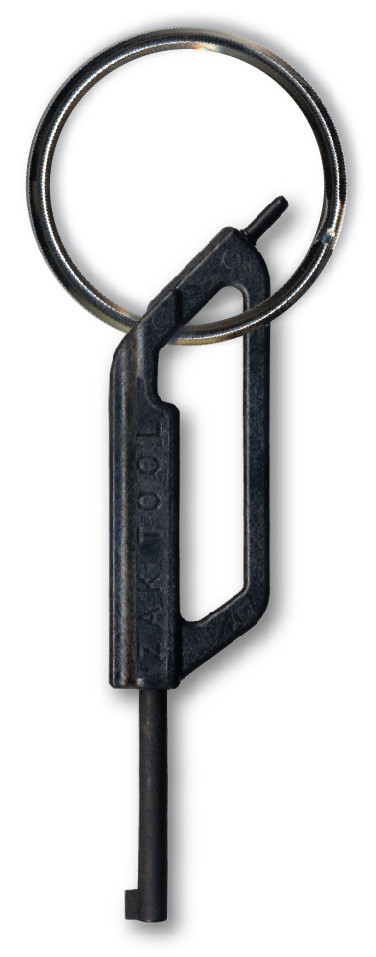 Zak Tool Black 2 1/2" Concealable Belt Keeper Standard Handcuff Key Zt17 for sale online 